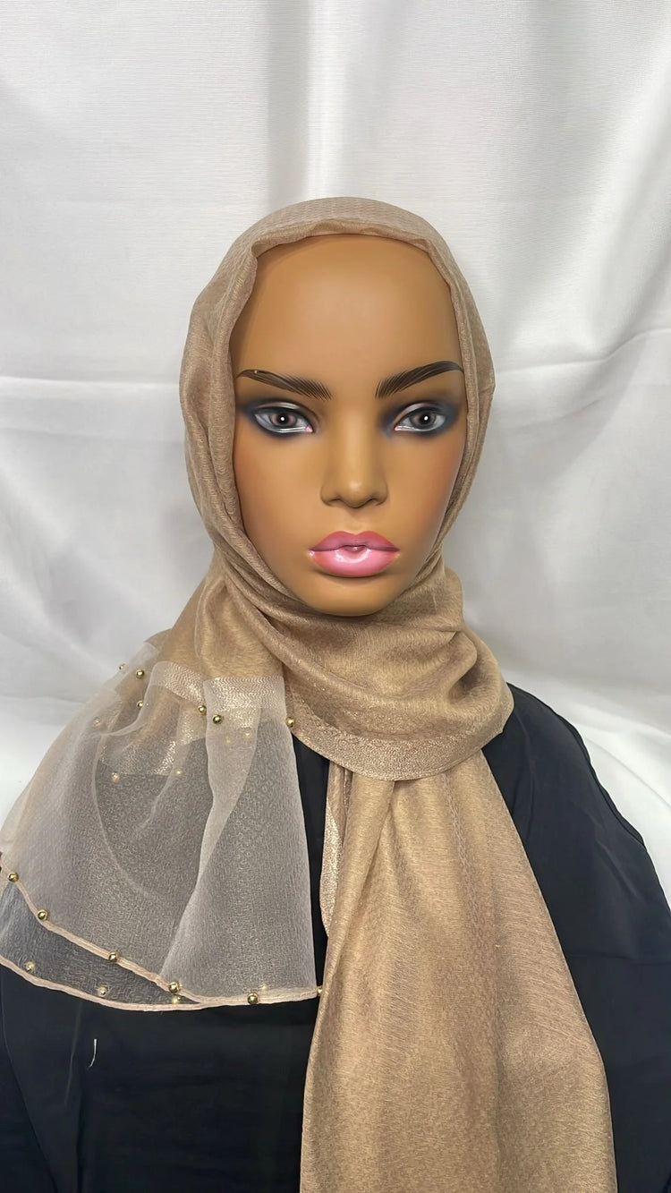 Viscose Organza - Sandy Beach by Hijab Shack