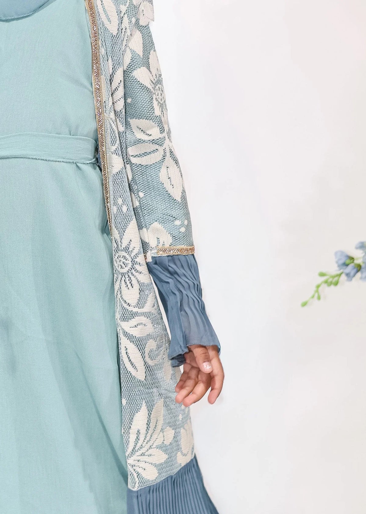 Bluebell Lace Kids Abaya – Ages 8–12 by Hijab Shack