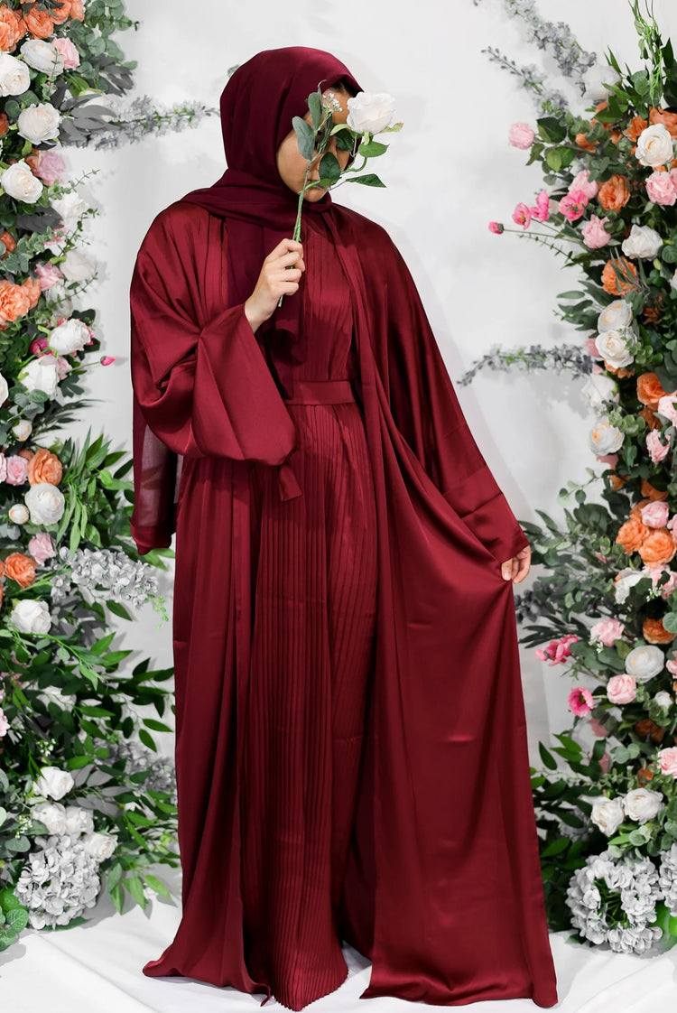 Satin Open Abaya by Hijab Shack