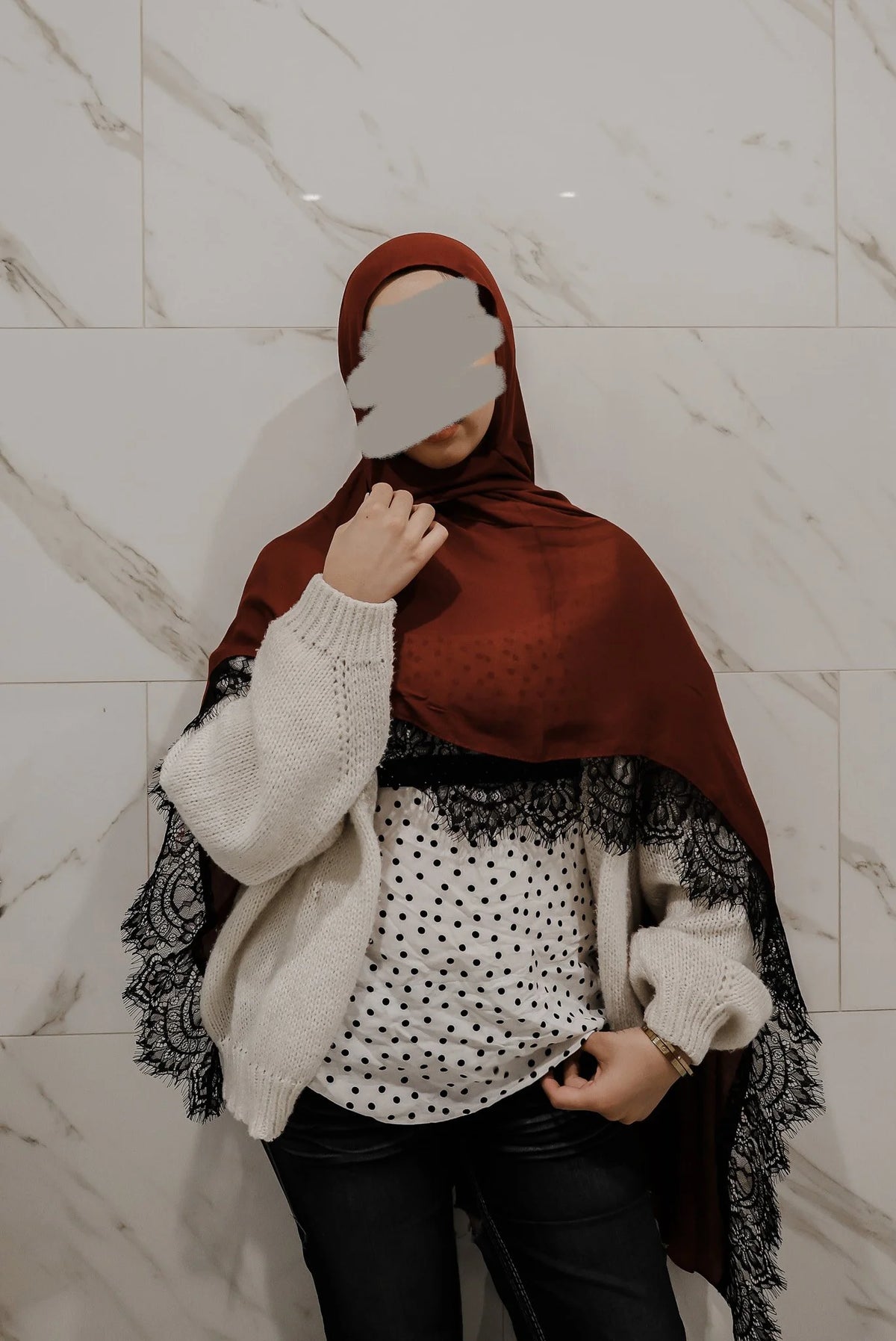 Luna Lace Modal Hijab by Hijab Shack